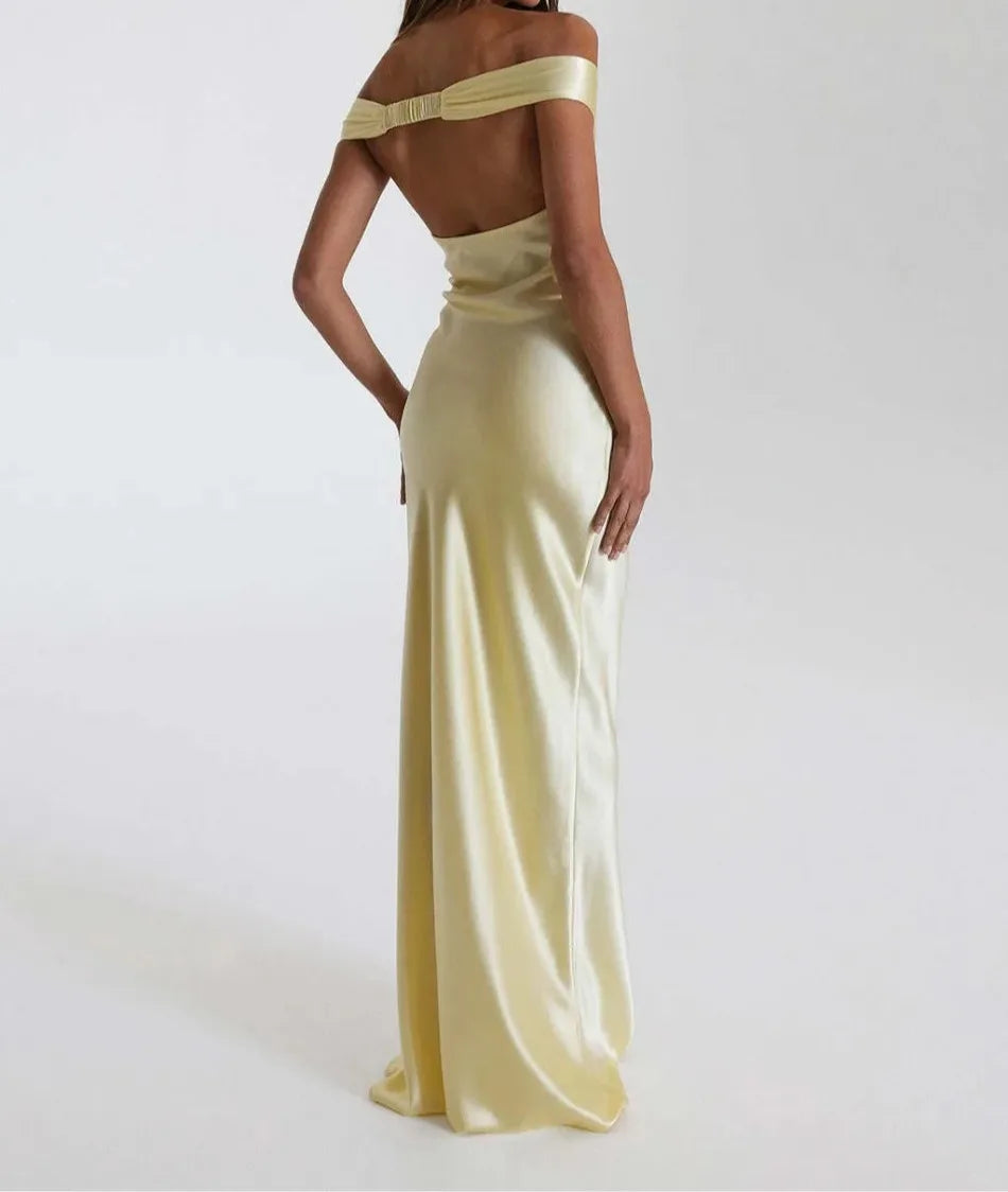 שמלת סאטן-שרין