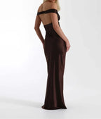 שמלת סאטן-שרין