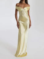 שמלת סאטן-שרין