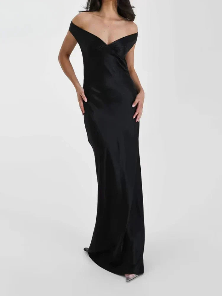 שמלת סאטן-שרין