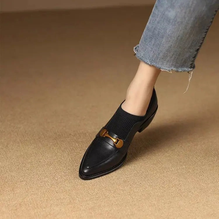 Ami - נעלי מוקסין עקב דגם