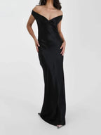 שמלת סאטן-שרין