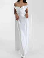 שמלת סאטן-שרין