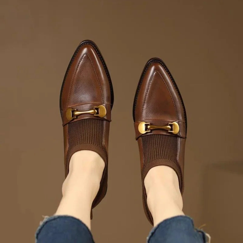 Ami - נעלי מוקסין עקב דגם