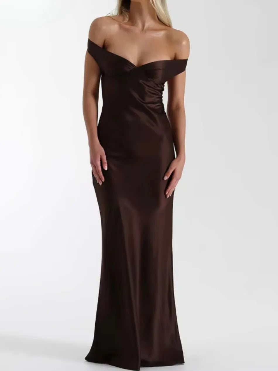 שמלת סאטן-שרין